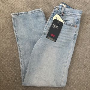 Levis Premium Ribcage Straight Ankle Jeans, 24x27